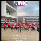 Still image taken from #LIVEON social media dance video